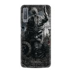 Kılıfland Samsung Galaxy A7 2018 ile Uyumlu Kılıf, Boutique Baskılı, Viking Desenli, Siyah