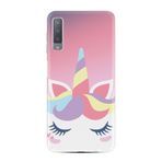 kilifland Samsung Galaxy A7 2018 ile Uyumlu Kılıf Desenli Sweety Unicorn 1737