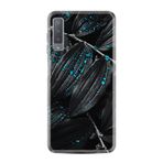kilifland Samsung Galaxy A7 2018 ile Uyumlu Kılıf Silikon Desen Güzel Seri Foid Green 1643