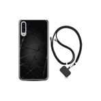 kilifland Samsung Galaxy A70 ile Uyumlu Kılıf Silikon Desen Boyun Askılı Dikenli Tel 1779