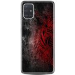 kilifland Samsung Galaxy A71 ile Uyumlu Kılıf Desenli Color Wolf 1704