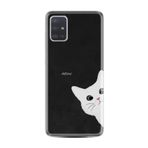 kilifland Samsung Galaxy A71 ile Uyumlu Kılıf Resimli Desenli Silikon Güzel Seri Çılgın Kedi 1895