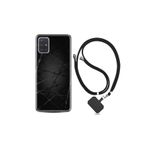 kilifland Samsung Galaxy A71 ile Uyumlu Kılıf Silikon Desen Boyun Askılı Dikenli Tel 1779