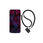 kilifland Samsung Galaxy J6 Plus ile Uyumlu Kılıf Desenli Silikon Ipli Boyun Askılı Boyalar 1660