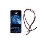 kilifland Samsung Galaxy J7 Prime J7 Prime 2 ile Uyumlu Kılıf Rasta Ipli Boyun Askılı Desenli Silikon Mavi Gece 1605