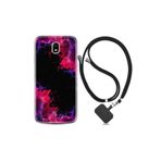 kilifland Samsung Galaxy J7 Pro ile Uyumlu Kılıf Desenli Silikon Ipli Boyun Askılı Boyalar 1663