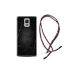 kilifland Samsung Galaxy Note 4 ile Uyumlu Kılıf Rasta Ipli Boyun Askılı Desenli Silikon Dikenli Tel 1779