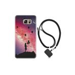 kilifland Samsung Galaxy Note 5 ile Uyumlu Kılıf Desenli Silikon Boyun Askılı Flowers Cat 2 1349