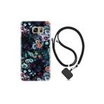 kilifland Samsung Galaxy Note 5 ile Uyumlu Kılıf Desenli Silikon Boyun Askılı Great Flowers 1304