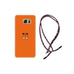 kilifland Samsung Galaxy Note 5 ile Uyumlu Kılıf Rasta Ipli Boyun Askılı Desenli Silikon Garfi 1733