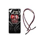kilifland Samsung Galaxy Note 5 ile Uyumlu Kılıf Rasta Ipli Boyun Askılı Desenli Silikon Go Hard 1838