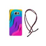 kilifland Samsung Galaxy Note 5 ile Uyumlu Kılıf Rasta Ipli Boyun Askılı Desenli Silikon Renk Cümbüşü 1631