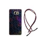 kilifland Samsung Galaxy Note 5 ile Uyumlu Kılıf Rasta Ipli Boyun Askılı Desenli Silikon Renkli Prizmalar 1783
