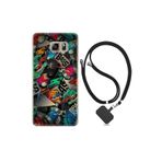 kilifland Samsung Galaxy Note 5 ile Uyumlu Kılıf Resimli Desenli Silikon Boyun Askılı Bass 1886