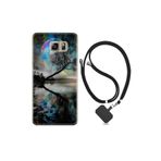 kilifland Samsung Galaxy Note 5 ile Uyumlu Kılıf Resimli Desenli Silikon Boyun Askılı Dream World 1839