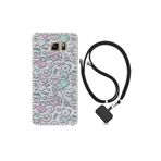 kilifland Samsung Galaxy Note 5 ile Uyumlu Kılıf Resimli Desenli Silikon Boyun Askılı I Love You 1882