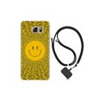kilifland Samsung Galaxy Note 5 ile Uyumlu Kılıf Resimli Desenli Silikon Boyun Askılı Smile 1862