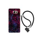 kilifland Samsung Galaxy Note 5 ile Uyumlu Kılıf Silikon Desen Boyun Askılı Boyalar 1660