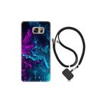 kilifland Samsung Galaxy Note 5 ile Uyumlu Kılıf Silikon Desen Boyun Askılı Explosive 1734