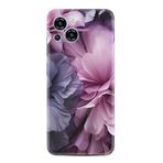 Kılıfland Samsung Galaxy S23 Pro Max ile Uyumlu Kılıf, Boutique Baskılı Çiçek Desenli, Mor