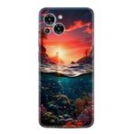 Kılıfland Samsung Galaxy S23 Pro Max ile Uyumlu Kılıf, Boutique Baskılı, Okyanus Resimli