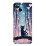 Kılıfland Samsung Galaxy S23 Pro Max Kılıf, Boutique Baskılı, Love Cats Tree Desenli, Pembe