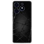 Kılıfland Spark 10 Pro Silikon Kılıf, Dikenli Tel Desen, Siyah