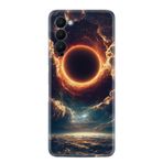 Kılıfland Tecno Camon 18 ile Uyumlu Kılıf, Hayat Serisi, Güneş Tutulması Desenli, Silikon, Siyah
