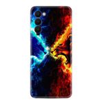 Kılıfland Tecno Camon 18P ile Uyumlu Silikon Kılıf, Desen Özel Seri, Red Blue Leon, Renkli