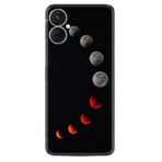 Kılıfland Tecno Camon 19 Neo Kılıf, Silikon, Platinium Series, Ay Tutulması Desenli, Siyah