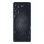 Kılıfland Tecno Pova 5 ile Uyumlu Silikon Kılıf, Dikenli Tel Desen, Siyah