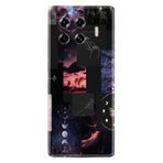 Kılıfland Tecno Spark 20 Pro Plus Kılıf, Boutique Baskılı, Ay Pattern, Resimli, Siyah