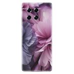 Kılıfland Tecno Spark 20 Pro Plus Kılıf, Boutique Baskılı Çiçek Desenli, Mor