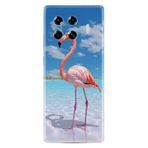 Kılıfland Tecno Spark 20 Pro Plus Kılıf, Boutique Baskılı, Flamingo Desenli