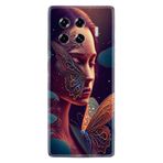 Kılıfland Tecno Spark 20 Pro Plus Kılıf, Boutique Baskılı Kelebek Kadın Deseni, Renk75