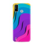 kilifland Tecno Spark 6 Go ile Uyumlu Kılıf Silikon Desen Güzel Seri Renk Cümbüşü 1631
