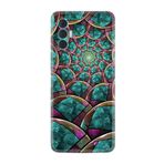 Kılıfland Tecno Spark 8 Pro ile Uyumlu Kılıf, Resimli Desenli, Silikon, Platinium Series, Circles, Turkuaz-Mor