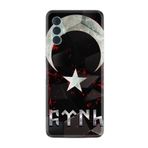 Kılıfland Tecno Spark 8 Pro ile Uyumlu Resimli Desenli Baskılı Silikon Kılıf, Göktürk 1394, Siyah