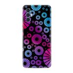 Kılıfland Tecno Spark 8 Pro ile Uyumlu Silikon Kılıf, Desen Özel Seri Daireler, Siyah, Mavi, Pembe