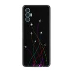 Kılıfland Tecno Spark 8 Pro ile Uyumlu Silikon Kılıf, Desen Özel Seri Line Planet, Siyah