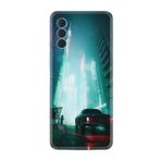 Kılıfland Tecno Spark 8 Pro ile Uyumlu Silikon Kılıf, Desen Özel Seri Night Cars, Yeşil