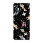 Kılıfland Tecno Spark 8 Pro ile Uyumlu Silikon Kılıf, Desen Özel Seri Planet Animals, Siyah