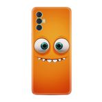Kılıfland Tecno Spark 8 Pro ile Uyumlu Silikon Kılıf, Desen Özel Seri, Turuncu
