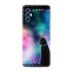 Kılıfland Tecno Spark 8 Pro ile Uyumlu Silikon Kılıf, Desen Özel Seri Window Cat, Renkli