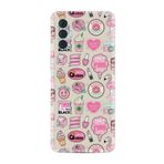 Kılıfland Tecno Spark 8 Pro ile Uyumlu Silikon Kılıf, Desenli Baskılı, Donut Flamingo, Renkli