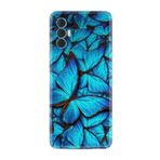 Kılıfland Tecno Spark 8 Pro ile Uyumlu Silikon Kılıf, Mavi Kelebek Desenli Baskılı