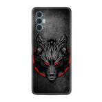 Kılıfland Tecno Spark 8 Pro ile Uyumlu Silikon Kılıf, Platinium Series, Dark Wolf Desenli, Siyah