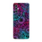 Kılıfland Tecno Spark 8 Pro ile Uyumlu Silikon Kılıf, Renkli Mandala Desen, Çok Renkli