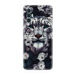 Kılıfland Tecno Spark 8 Pro ile Uyumlu Silikon Kılıf, Resimli Desenli Baskılı, Flowers Snow Leopard, Çok Renkli