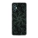 Kılıfland Tecno Spark 8 Pro ile Uyumlu Silikon Kılıf, Sarmaşıklar Desen, Yeşil